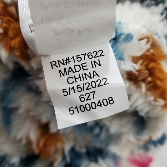 Eddie Bauer Plush 1/4 Zip Sherpa Aztec Southwestern Fleece Pullover Boho Medium - Picture 10 of 10